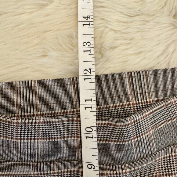 DKNY Plaid Straight Leg Ankle Pull On Pants 10 - Picture 9 of 11